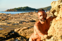 Muscle bear erotic outdoor shooting - south of Corsica 2018 
