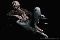 Le Corbusier Chair LC-01 - muscle bear art pictures - strong male photography