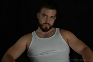 Stocky young bear in jock straps - LeCorbusierMEN project  - free