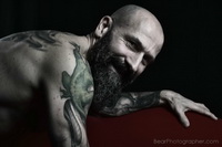 TattooedMEN and LowKeyMEN project - masculine inked bearded muscle guy