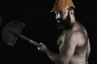 WorkerMEN project - low key art - strong worker men photography