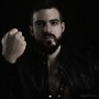 stong bearded lesather men photography