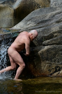 MountainMEN project - nature nude men waterfall photo shoot