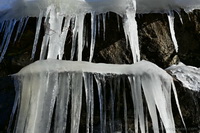 Frozen Water - nature is the artist - winter ipression from the sout of the Alps