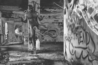 lost place male photo shooting - photos from an  intense lost place photo shoot session