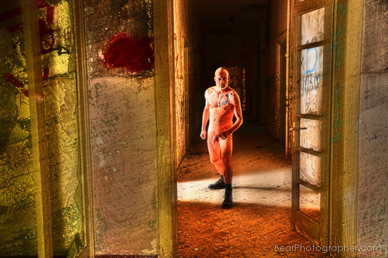 male art - nude in a lost place - erotic photo shoot