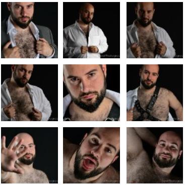 WhiteShirtMEN project - Masculine hairy guy in suit and tie