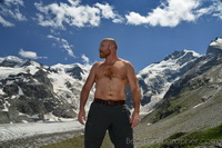 hairy muscle bears - outdoor nature male photography