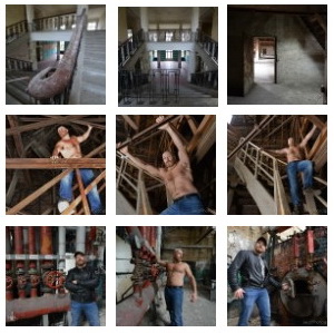 Abandoned places photo shooting - urban male photography