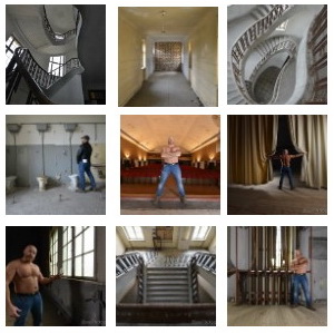 GingerMEN project pictures - Muscle bears in lost places  -  professional  urban male photography