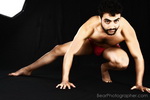 Art photography - joung muscle bear photos - erotic male studio photography