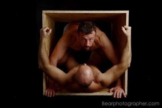 life BOX - bear couple - male photography - strong male photography -  abandoned places and masculine photography - erotic male photography