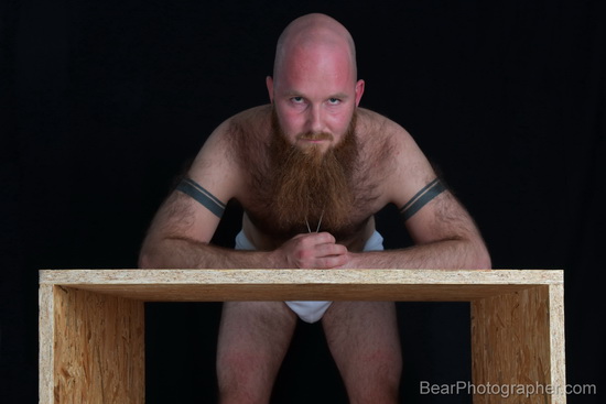 bearded red haired young bear - BearPhotographer LifeBOX project - strong beard men photo shoots