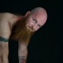 bearded red haired young bear  - strong male photography -  abandoned places and masculine photography - erotic male photography