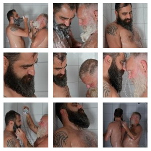 Beard daddy shower photo shoot - stong bearded male photography