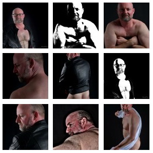 Mature handsome muscle bear - erotic professional studio photos - Zurich Switzerland
