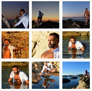 Nature and masculine men - coast of Corsica outdoor shooting