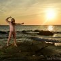 outdoor free nature coast Corse musclebear photo shoot  - erotic male outdoor photos
