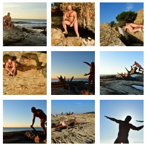Nature and masculine men - coast of Corsica outdoor shooting