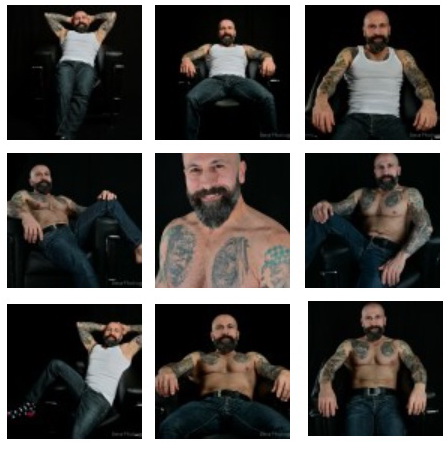 ArtMEN project - tattoed muscle bear photo shoot