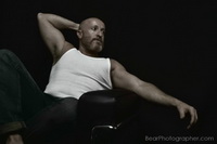 Le Corbusier Chair LC-01 - muscle bear art pictures - strong male photography