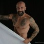 white towel muscle bear project  - muscle bear art pictures - strong male photography