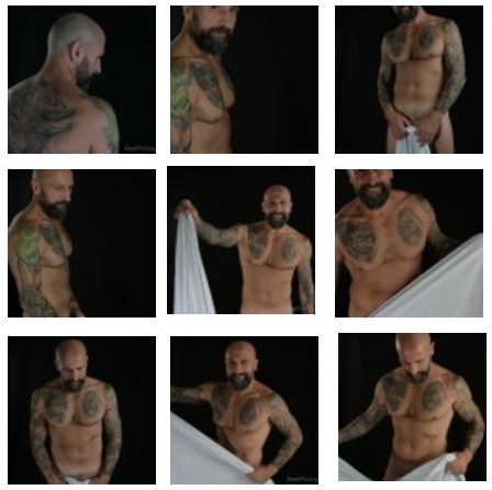 Muscle bear WhiteTowelMEN project  - male photo shooting