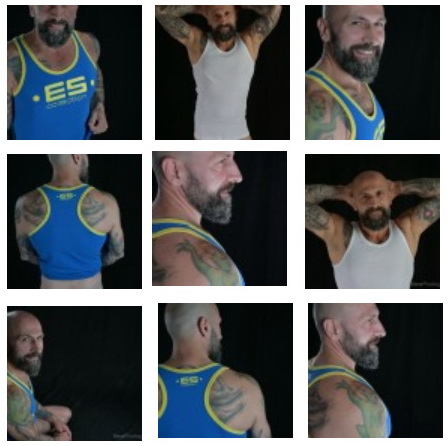 muscle bear in underwear - male photo shooting