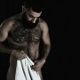 bearded red haired men photography - young hairy bear studio shots - strong bearded men pictures
