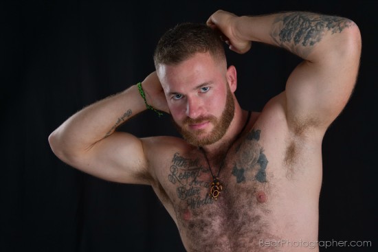 Arm pits of hairy sexy men - personal alpha muscle bear photographer 