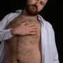 bearded red haired men photography - young hairy bear studio shots - strong bearded men pictures