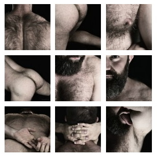 HairyMEN project - low key art - furry muscle bear photo shoot