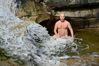 MountainMEN project - nature nude men waterfall photo shoot