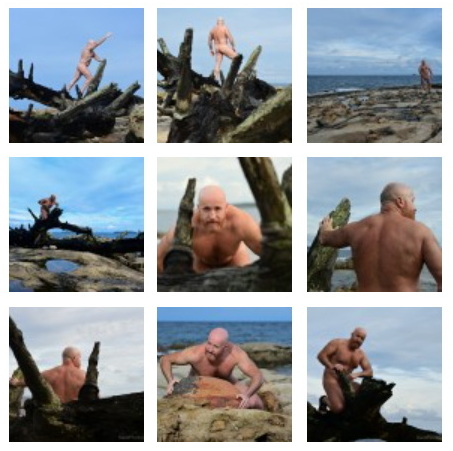 NatureMEN project - strong stocky men beach photography