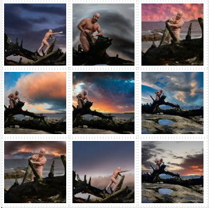 HeroMEN project - strong outdoor photo shoot dramatic skies
