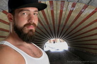 OutdoorMEN tunnels - hairy men outdoor photo shoot