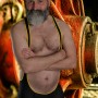 WorkerMEN project -strong men photography - young hairy bear studio shots - strong bearded men pictures