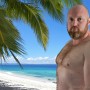 OutdoorMEN - beaches -strong men photography - young hairy bear studio shots - strong bearded men pictures