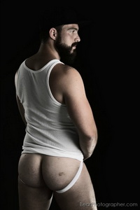 LowKeyMEN project - hot bearded muscle men - studio photo shooting