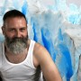 OutDoorMEN - glaciers -strong men photography - young hairy bear studio shots - strong bearded men pictures
