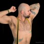 ArtArmPitsMEN - tattooed guy at the @ StrongMEN.Studio photo shooting - strong male photography -  abandoned places and masculine photography - erotic male photography