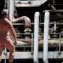 UrbanMEN project - industrial locations and stocky men - stong men photograohy