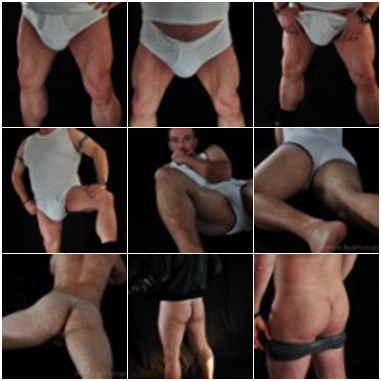 Nude masculine men - naked erotic studio underwear, briefs photos