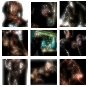 DarkLightMEN project pictures - neon hairy stoky male art  -  erotic and aesthetic muscle bear art pictures to enjoy