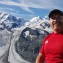 Zermatt, Matterhorn, Gornergrat, Swiss Alps glacer and mountain photo shoot with red haired muscled dude
