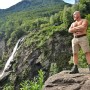 nature and masculinity - waterfall, river and wood photo shoot - strong male oudoor photography