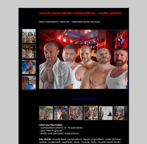 Muscle bear photo compositions - aesthetic and erotic photos studio near Zurich Switzerland