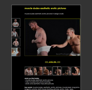 Muscle dudes aesthetic erotic pictures - studio photo shooting by BearPhotographer - studio near Zurich, Switzerland