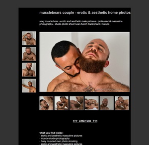 Muscle bears couple - erotic and aesthetic home photos
