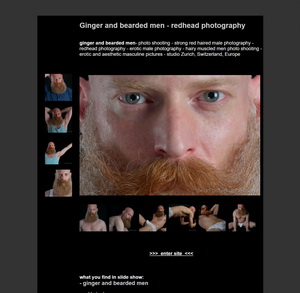 Ginger and bearded - strong redhead photograpgy
